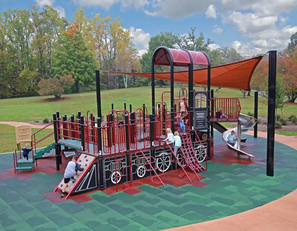 Colorful play spaces boost imagination