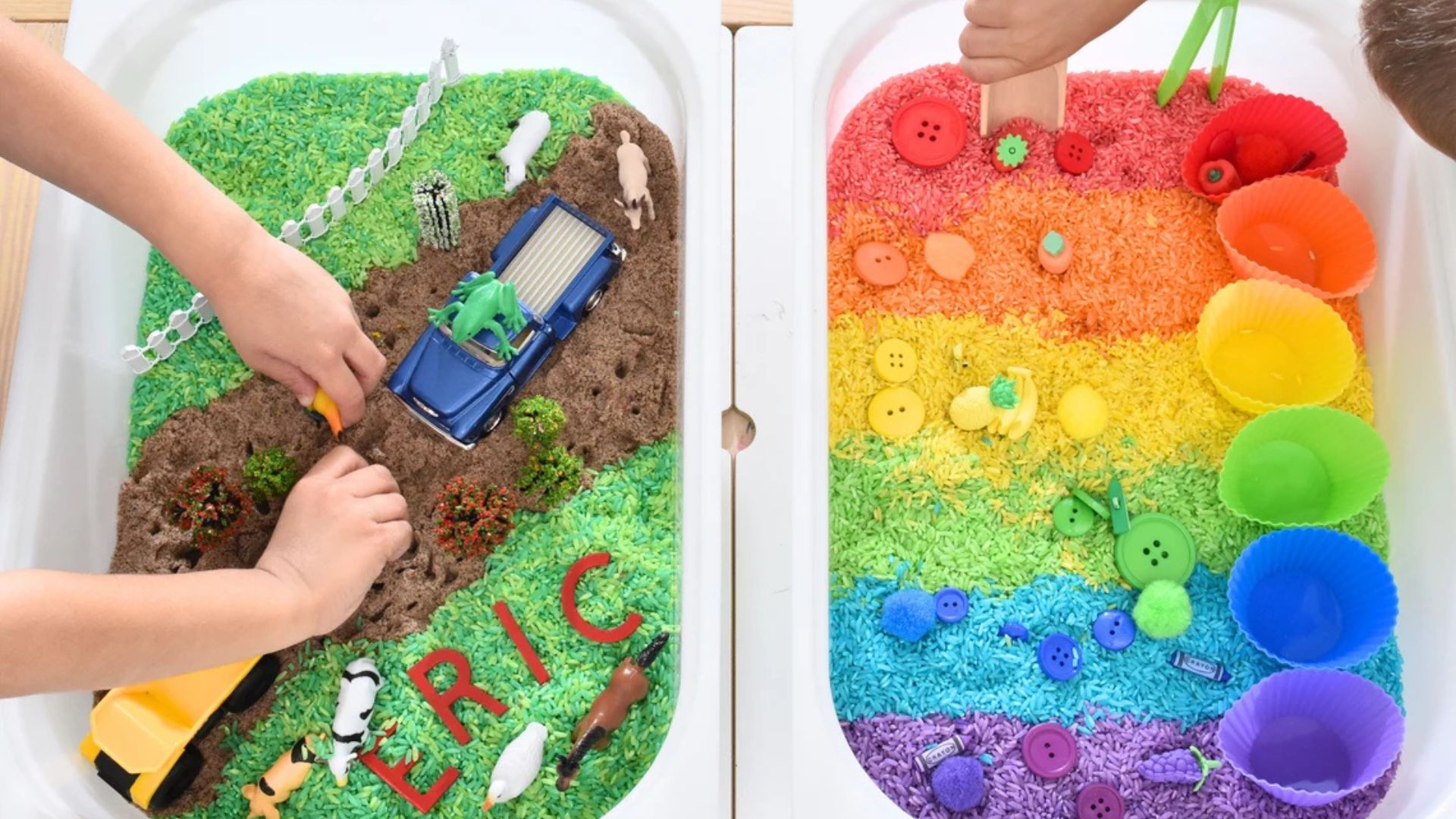 DIY Sensory Bins Using Everyday Items 