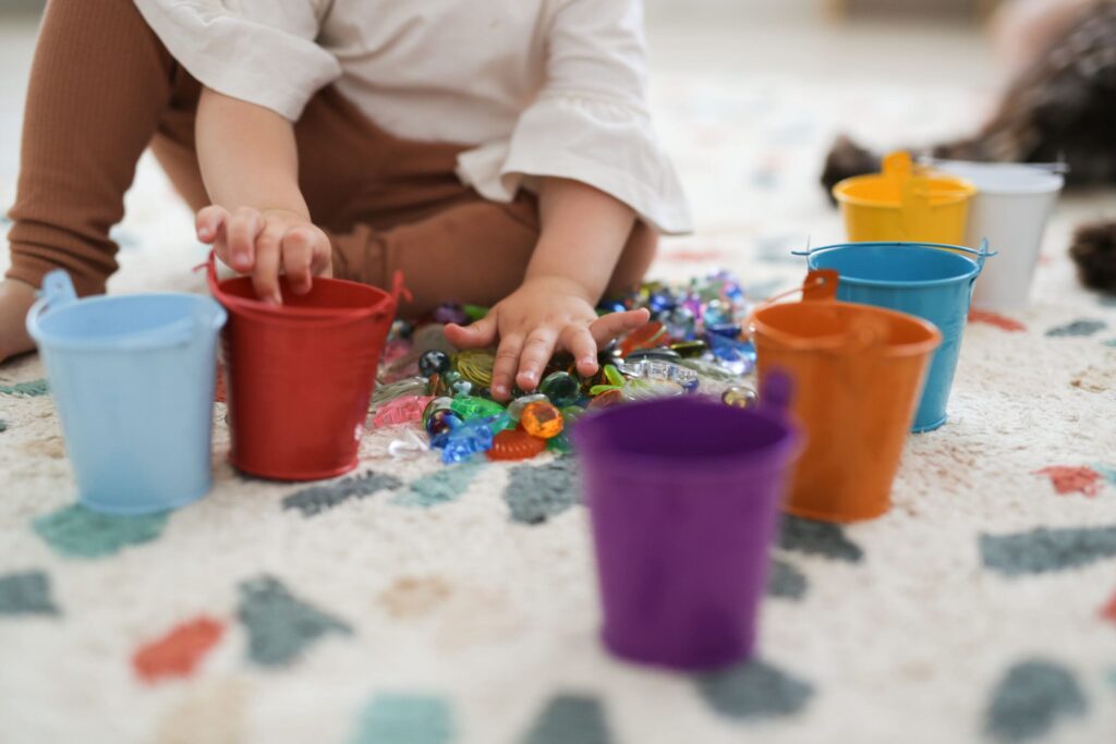Sensory play supports language and social skills
