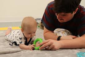 Tummy time helps babies grow stronger
